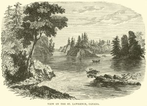 Uitzicht op de St. Lawrence, Canada door English School