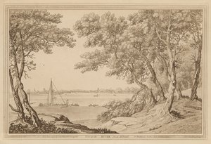 Uitzicht op de Theems vanaf Millbank