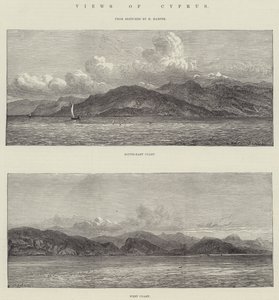 Gezichten van Cyprus (gravure) door English School