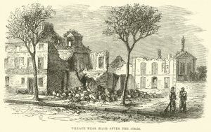 Dorp nabij Blois na het beleg, december 1870 door English School