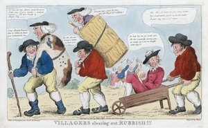 Dorpelingen Ruimen Rommel Op!!!, pub. 1800 door English School
