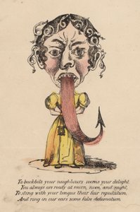 Valentijnskaart met azijn (kleurenlitho)