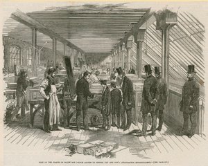Bezoek van de Prins van Wales en Prins Alfred aan Messrs Day and Sons Lithografische inrichting door English School