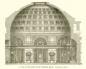 Bezoek aan de binnenkant van het Pantheon, Rome door English School