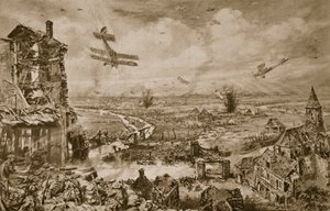 Levendige indruk van de geweldige strijd om Armentieres in april 1918, 1918-19