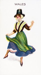 Wales, sigarettenkaart, 1915 door English School