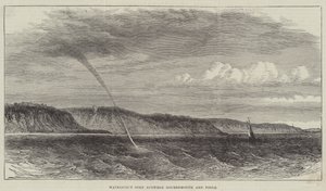 Waterhoos gezien tussen Bournemouth en Poole (gravure)