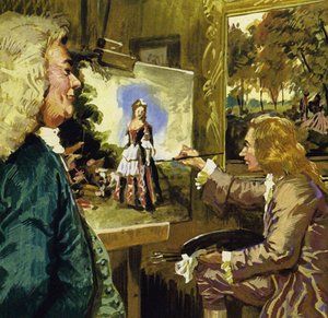 De Dans van Watteau door English School