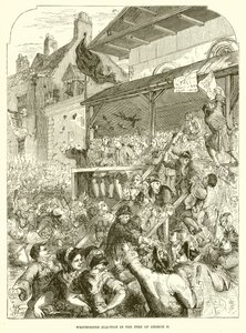 Westminster verkiezing in de tijd van George II door English School