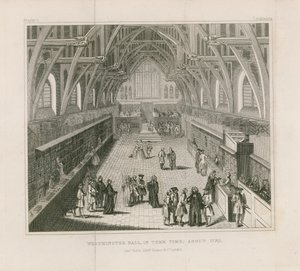 Westminster Hall in de termijn, rond 1770