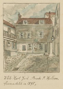 White Hard Yard, Brooke Street, Holborn, Londen, naar een schets in 1895