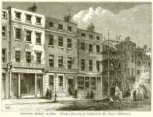 Wigmore Street in 1820 door English School