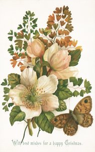 Wilde Rozen en Vlinder, Kerstkaart