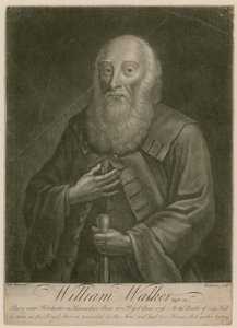 William Walker, op de leeftijd van 123, geboren in 1613, overleden in 1736 door English School