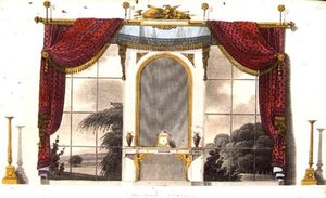 Raamgordijn voor een boudoir, plaat 3 uit Ackermann