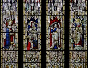 Raam Ew met St. Ethelbert, St. Anna en de Maagd, Joachim, St. Thomas van Hereford