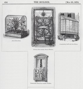 Raamtuintjes (gravure) door English School