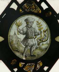Raam S2 met de Arbeid van de Maanden: April