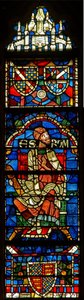 Raam met een genealogische figuur: Escrom