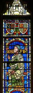 Raam met een genealogische figuur: Jozef door English School
