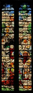 Raam w15 met de Graflegging door English School
