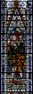 Raam w2 met St. Christoffel