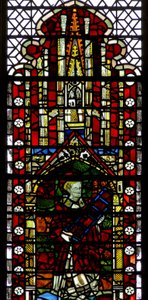 Raam w32 met St. Laurentius door English School