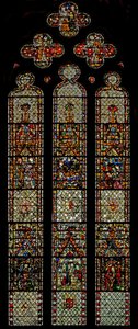 Raam w37 met de Kindertijd van Christus door English School