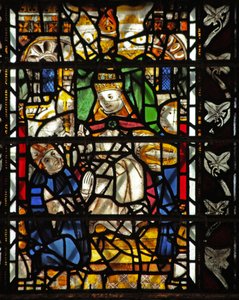 Raam w58 met St. Thomas Becket en de paus