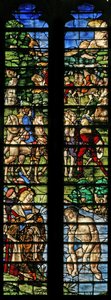 Naäman gewassen in de Jordaan (detail)