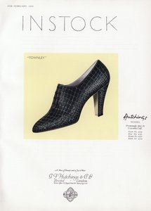 Dames schoen advertentie, 1930s door English School