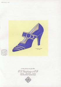 Dames schoen advertentie, 1930s door English School