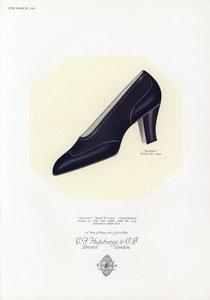 Dames schoen advertentie, 1930s door English School
