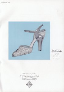 Advertentie voor damesschoenen, 1930s door English School
