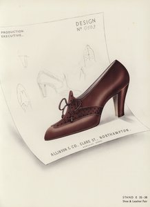 Advertentie voor damesschoenen, 1930s door English School