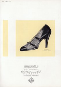 Advertentie voor damesschoenen, 1930s door English School