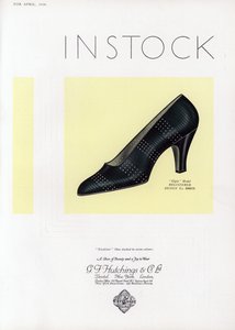 Advertentie voor damesschoenen, 1930s door English School