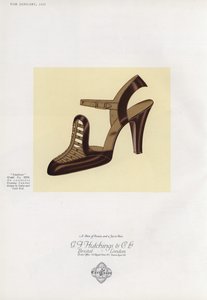 Advertentie voor damesschoenen, 1930s door English School