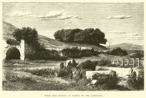 Bos en grot van Egeria in de Campagna