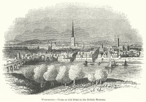 Worcester (gravure) door English School