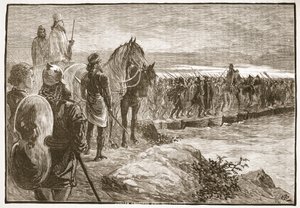 Xerxes steekt de Hellespont over