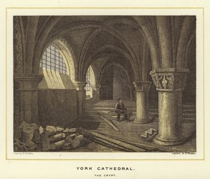 York Kathedraal, de crypte door English School