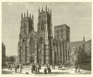 York Minster vanuit het zuidwesten door English School