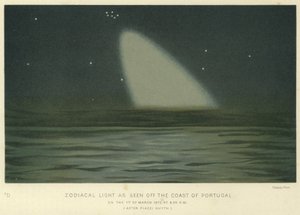 Zodiakaal licht gezien voor de kust van Portugal