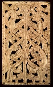 Engels Been Geperforeerd Reliëf, ca. 1125-50: Voorheen Omslag van Gedrukte Bijbel, 1552