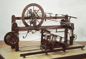 Replica van het spinnewiel uitgevonden door Samuel Crompton, c.1772-79