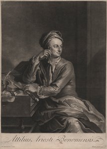 Attilus Ariosti Bononiensis, gegraveerd door John Simon, 1719 door Enoch Seeman