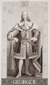George II (1683-1760) uit `Illustraties van Engelse en Schotse geschiedenis