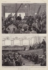 Scènes uit de Britse algemene verkiezingscampagne van 1892
