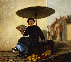Fruithandelaar, 1862 door Enoch Wood Perry